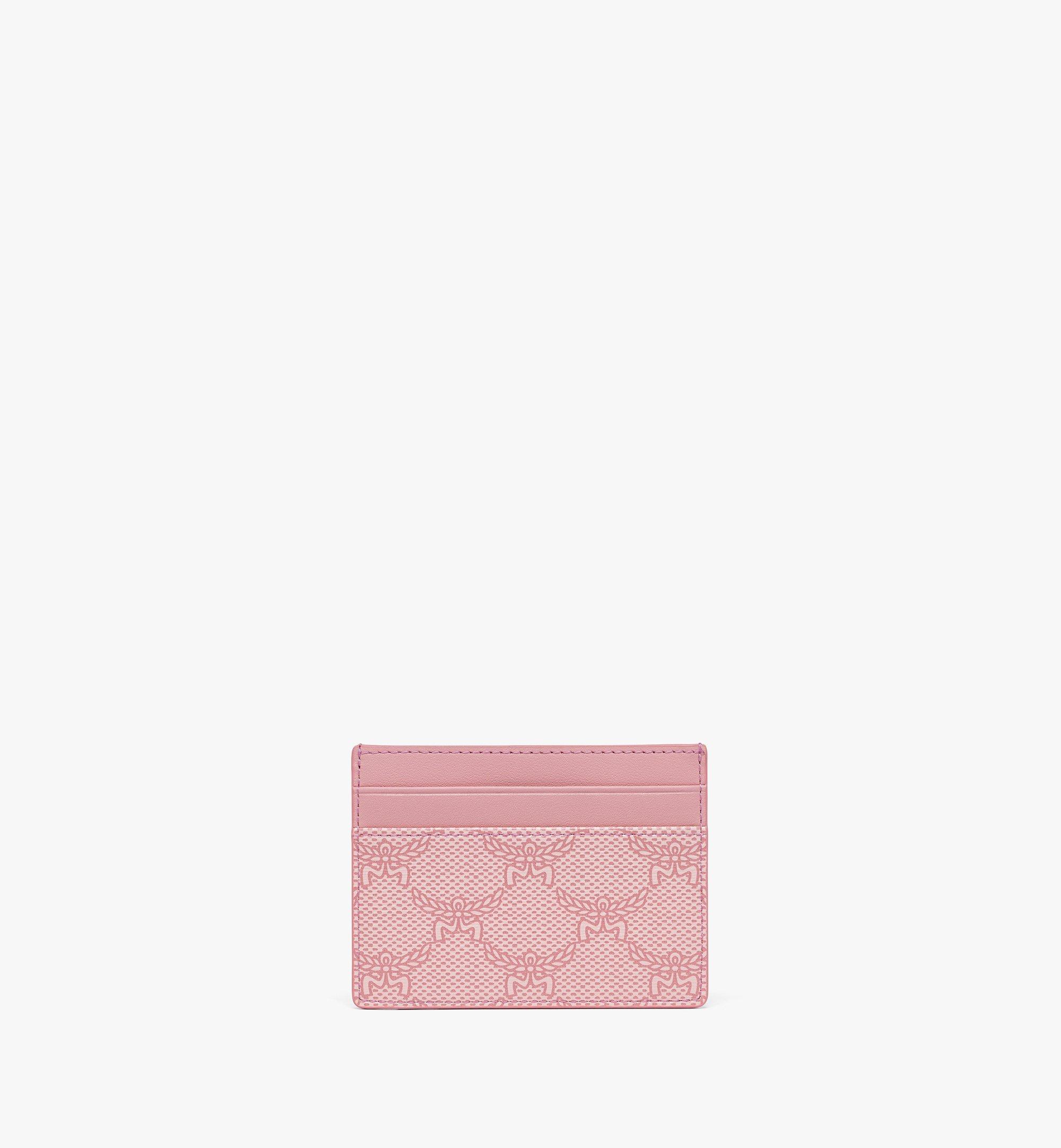 Mcm pink 2025 card holder